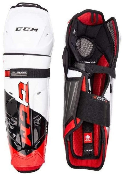 CCM JetSpeed FT4 Pro Junior Shin Guards 3 CCM JetSpeed FT4 Pro Junior Shin Guards