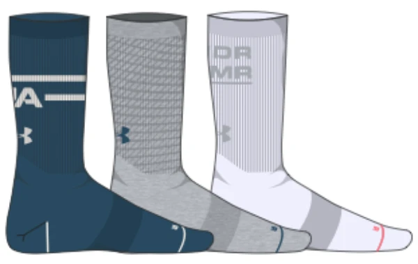 Under Armour Phenom Graphic Crew Senior Socks (3-Pack) 3 Under Armour Phenom Graphic Crew Senior Socks (3-Pack)